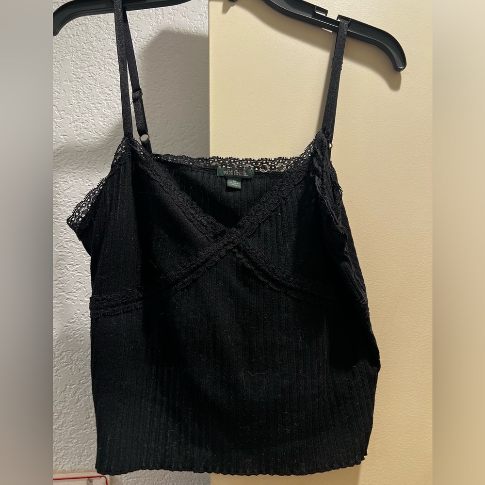 Black lace tank top